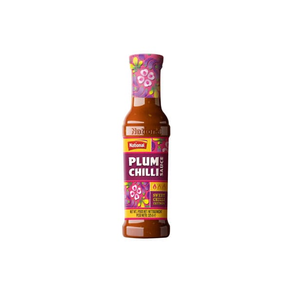 National-plum-chilli-sauce.jpg National Plum Chilli Sauce | Sweet & Spicy Condiment | 250ml Bottle - Image 1