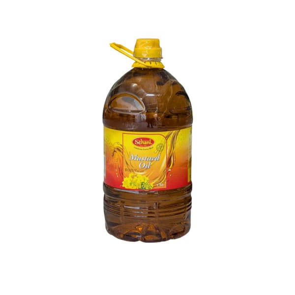 Schani-5-ltr-mustard-oil.jpg Schani Mustard Oil 5L | Pure Cooking Oil | Traditional Indian/Pakistani Flavor - Image 1