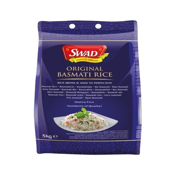 Swad-Basmat-Rice.jpg Swad Basmati Rice 500g | Premium Aromatic Rice | Fluffy & Long-Grain - Image 1