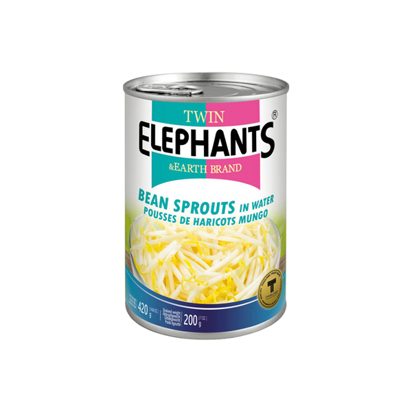 Twin-Elephants-Extra-Bean-sprouts.jpg Twin Elephants Extra Bean Sprouts – Fresh & Crisp Quality Bean Sprouts for Cooking - Image 1