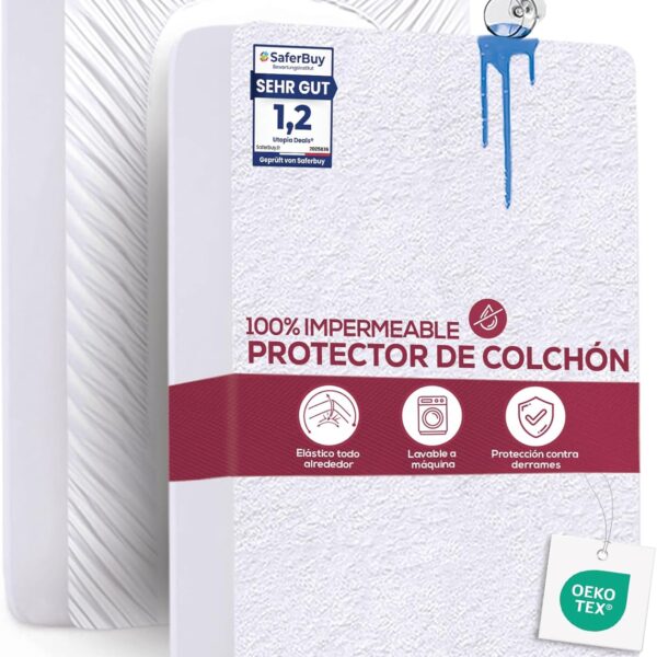 Utopia Bedding Waterproof Mattress Protector 150x200