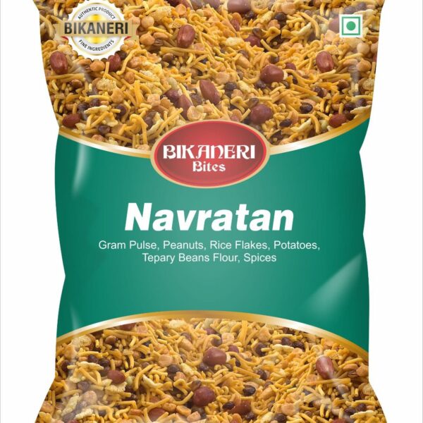 Bikaneri Bites Navratan Mixture 300g | Crunchy & Spicy Indian Snack | Premium Namkeen Blend