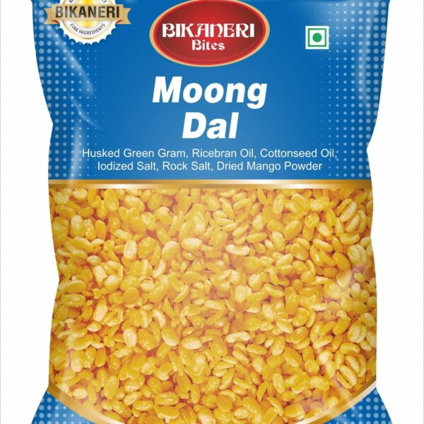Bikaneri Bites Moong Dal 300g | Crispy & Crunchy Indian Namkeen | Light, Protein-Rich Snack