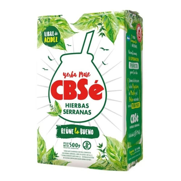 Yerba-cbse-hierbas-serranas.jpg Yerba CBSE Hierbas Serranas | Herbal Yerba Mate with Mountain Herbs | 500g Pack - Image 1
