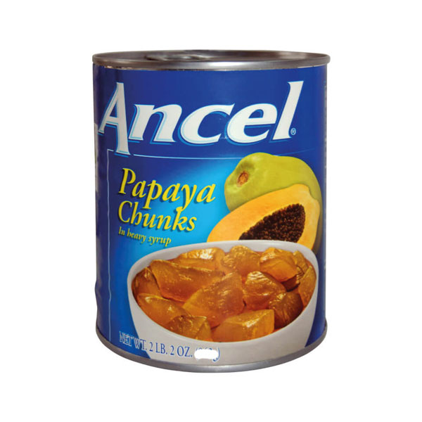 ancel-papaya-en-trozos.jpg Ancel Papaya en Trozos | Sweet Papaya Chunks in Syrup | Traditional Caribbean Fruit Dessert - Image 1