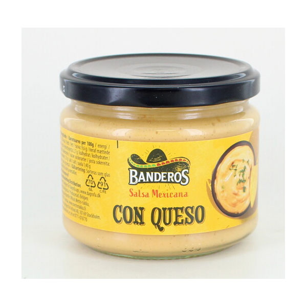 banderos-con-queso.jpg Banderos Con Queso | Creamy Cheese Dip with Jalapeños | Mexican-Style Sauce for Nachos & Snacks - Image 1