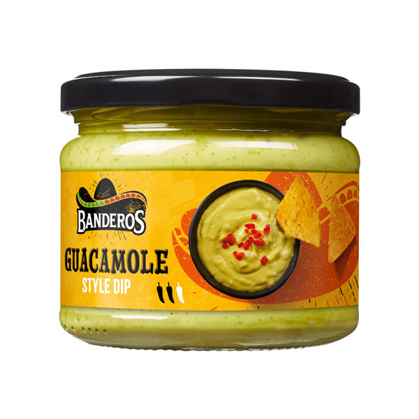 banderos-guacamole-style.jpg Banderos Guacamole Style | Creamy Avocado Dip | Mexican-Inspired Sauce for Nachos, Tacos & Snacks - Image 1