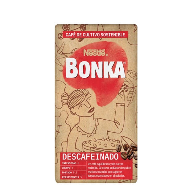 cafe-nestle-bonka-descafeinado.jpg Cafe Nestle Bonka Descafeinado 250g | Decaffeinated Coffee | Smooth & Rich Flavor - Image 1