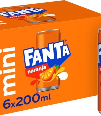 Fanta Orange 6 x 200ml Mini Cans
