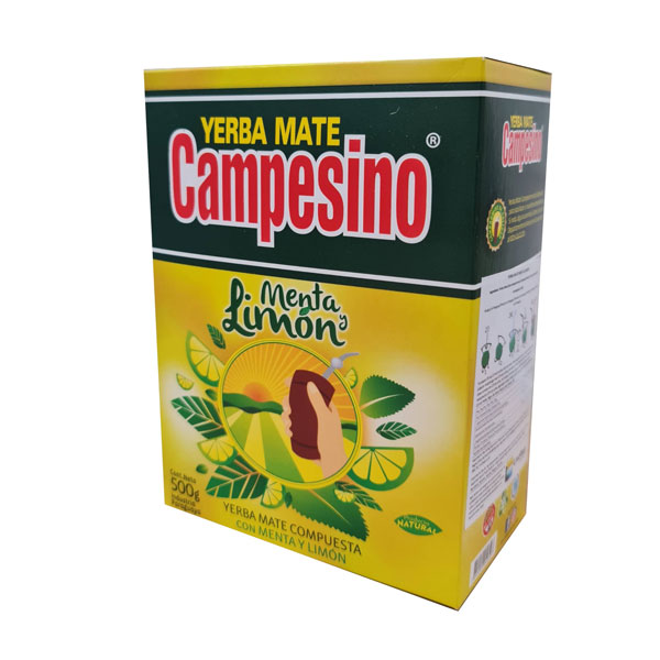 cbse-yerba-campesino-menta-lemon.jpg CBSE Yerba Campesino Menta Lemon | Herbal Yerba Mate Blend with Mint & Lemon | 500g Pack - Image 1