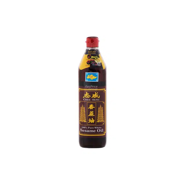 chee-seng-sesame-oil.jpg Chee Seng Sesame Oil 375ml – Pure Aromatic Sesame Oil for Authentic Asian Cooking - Image 1
