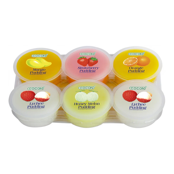 cocon-pudding.jpg Cocon Pudding – Assorted Fruit Flavors | Soft & Creamy Jelly Dessert Cups - Image 1