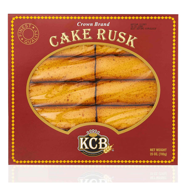 crown-brand-cake-rusk.jpg Crown Brand Cake Rusk | Golden Double Baked Toasted Cake Slices | Perfect Tea-Time Snack - Image 1
