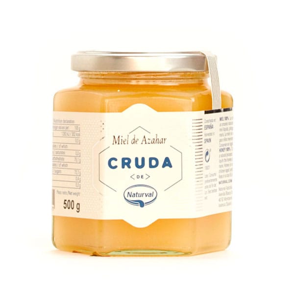 cruda-Miel-de-Azahar.jpg Cruda Miel de Azahar 500g (Glass) | Pure Orange Blossom Honey | Natural Sweetener - Image 1