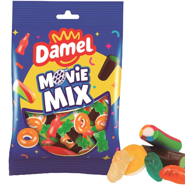 damel-movie-mix.jpg Damel Movie Mix 90g | Assorted Candy Mix | Sweet & Fun Snack - Image 1