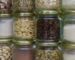 Desi Pantry Staples Spain - assorted spices stored in clear glass jars