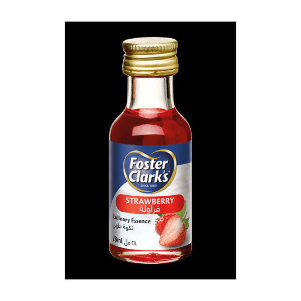 foster-clarks-strawberry-essence.jpg Foster Clarkâs Strawberry Essence | Natural Strawberry Flavoring | 50ml / 100ml Bottle - Image 1