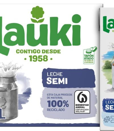 Lauki Semi-Skimmed Milk 6 x 1L