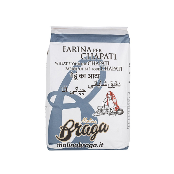 molino-Braga-farina-per-chapati-10kg.jpg Molino Braga Chapati Flour 10kg – Premium Soft Wheat Flour for Perfect Chapatis - Image 1
