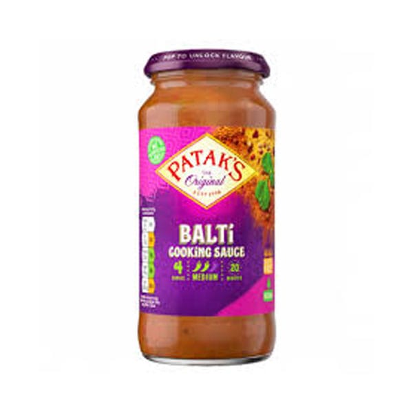 pataks-original-Balti-cooking-sauce.jpg Patak’s Original Balti Cooking Sauce | Authentic Indian Curry Sauce | Spicy & Tangy Balti Flavor - Image 1