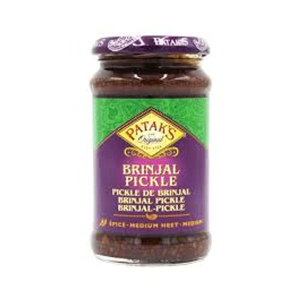 pataks-original-brinjal-pickles.jpg Patak’s Original Brinjal Pickles | Authentic Indian Condiment | Tangy & Spicy Eggplant Pickle - Image 1