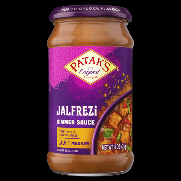 pataks-original-jalfrezi.jpg Patak’s Original Jalfrezi | Authentic Indian Curry Sauce | Spicy & Tangy Jalfrezi Flavor - Image 1