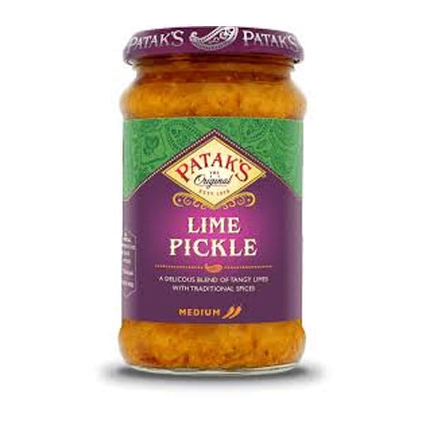 pataks-original-lime-pickles.jpg Patak’s Original Lime Pickles | Authentic Indian Condiment | Tangy & Spicy Lime Pickle - Image 1