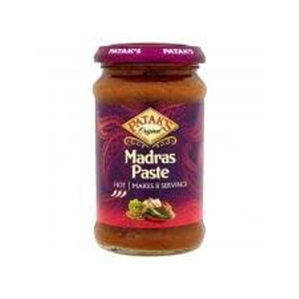 pataks-original-madras-paste.jpg Patak’s Original Madras Paste | Authentic Spicy Indian Curry Marinade | 283g Jar - Image 1