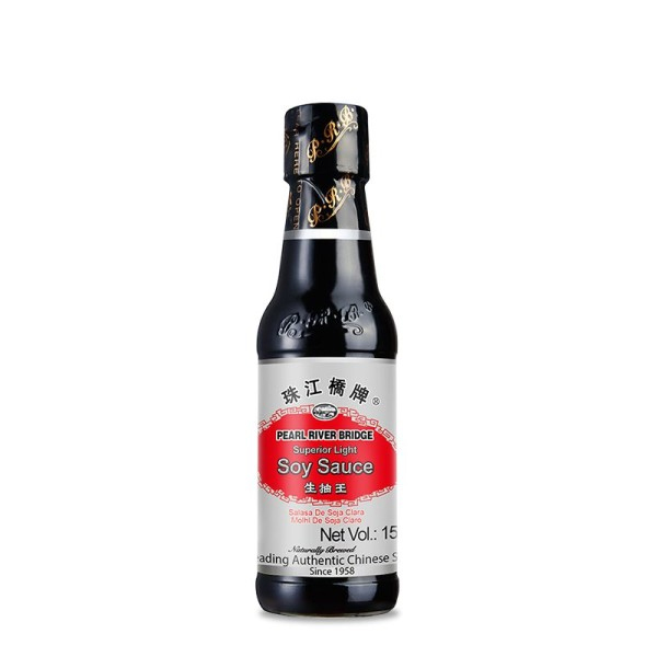 pearl-river-bridge-soy-sauce-150ml.jpg Pearl River Bridge Soy Sauce 150ml – Authentic Chinese Soy Sauce for Cooking & Seasoning - Image 1