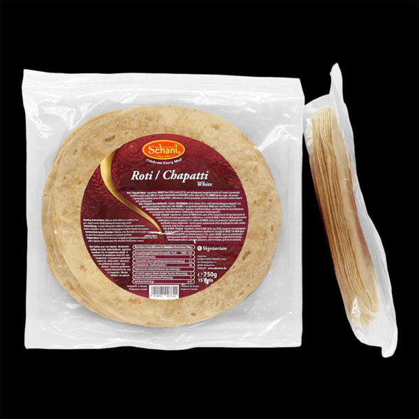 schani-roti-chapatti.jpg Schani Roti Chapatti | Ready-to-Cook Indian Flatbread | 400g Pack - Image 1