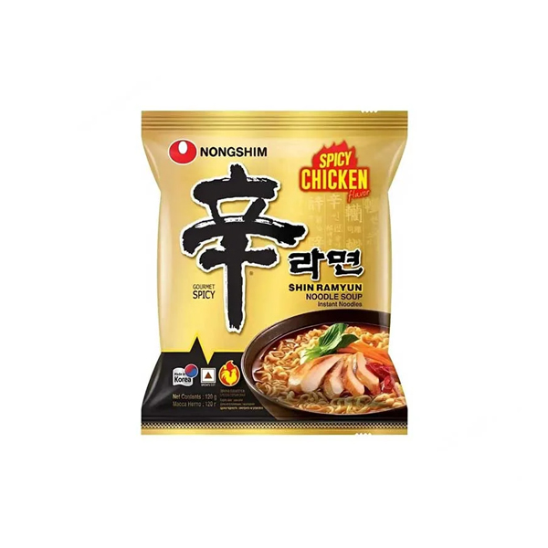 shin-Ramyun-spicy-chicken.jpg Shin Ramyun Spicy Chicken – Instant Korean Noodles | Bold & Fiery Flavor - Image 1