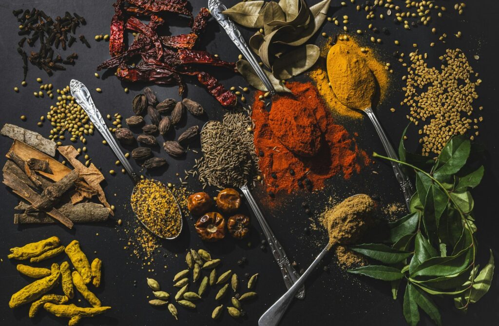 Taj Mahal Express Spain - table of authentic desi spices from Spain's online desi supermarket