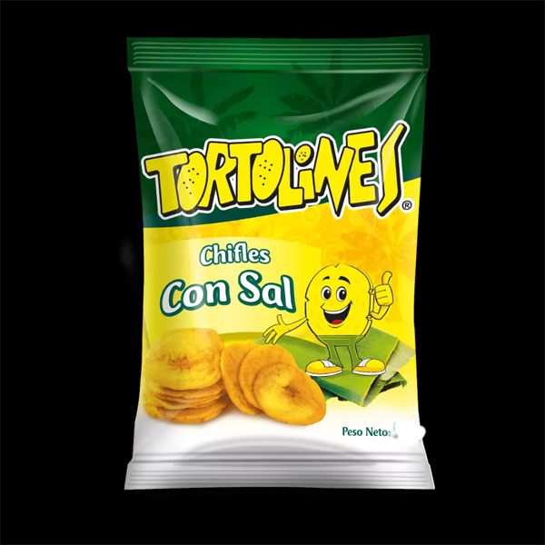 tortolines-chifles-con-sal.jpg Tortolines Chifles Con Sal | Crispy Salted Plantain Chips | 100g Pack - Image 1